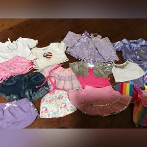 Build A Bear LARGE LOT of Girl Clothes: Dress Gown Costume Fairy PJs Fairy Girly